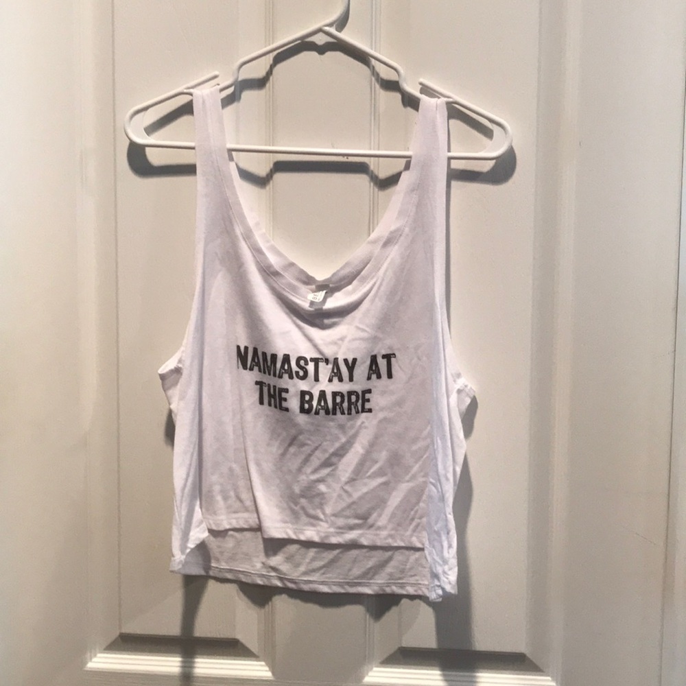 Namast’ay at the barre crop tank!